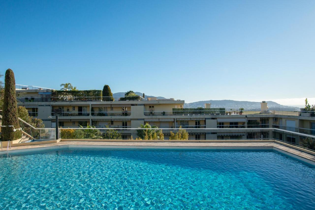 3 Pieces Vue Mer Et Piscine Quartier Parc Imperial نيس المظهر الخارجي الصورة